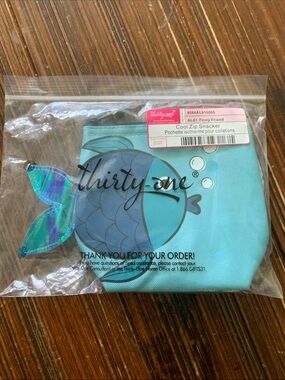 Thirty-one Aqua Mermaid Cool Zip Snacker
